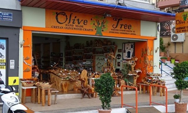 Tourist Shop Souvenirs | Agios Nikolaos Lasithi Crete | Olive Tree Handmade Crafts