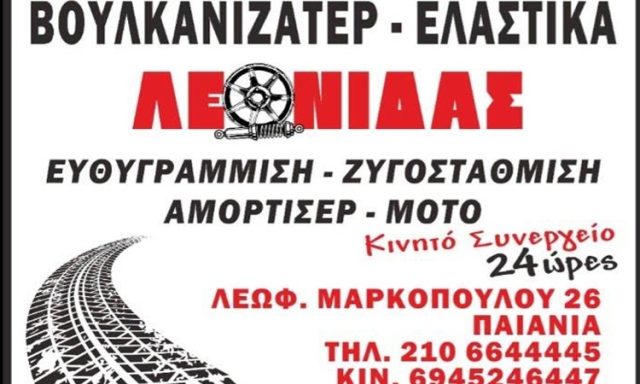 ΒΟΥΛΚΑΝΙΖΑΤΕΡ ΚΙΝΗΤΟ ΣΥΝΕΡΓΕΙΟ ΕΛΑΣΤΙΚΩΝ ΠΑΙΑΝΙΑ | ΛΕΩΝΙΔΑΣ