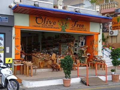 Tourist Shop Souvenirs | Agios Nikolaos Lasithi Crete | Olive Tree Handmade Crafts