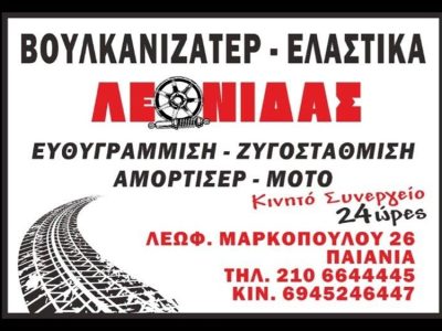 ΒΟΥΛΚΑΝΙΖΑΤΕΡ ΚΙΝΗΤΟ ΣΥΝΕΡΓΕΙΟ ΕΛΑΣΤΙΚΩΝ ΠΑΙΑΝΙΑ | ΛΕΩΝΙΔΑΣ